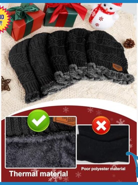 96 Piece Winter Accessories Set Beanies Gloves Scarves Socks Bulk Unisex main image 7
